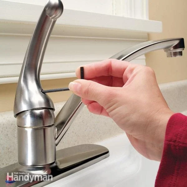 How do you remove a faucet handle without screws?